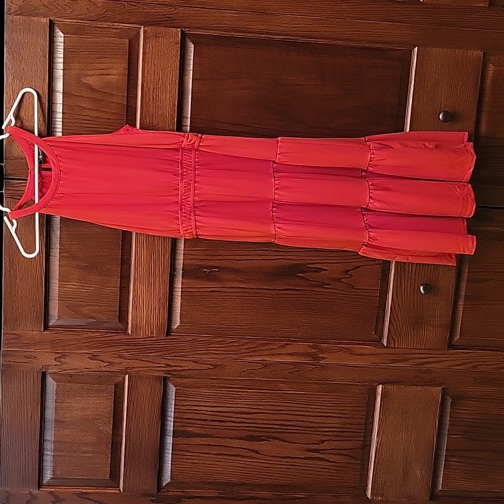 Tank dress burnt orange dress Neesha Meduim maxi womens